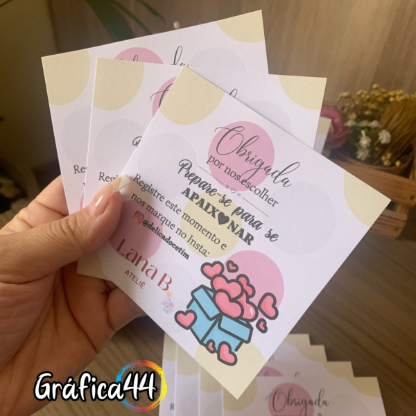 Cartão/Postal de Agradecimento
