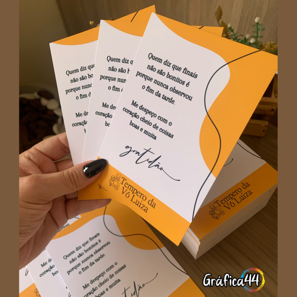 Cartão/Postal de Agradecimento